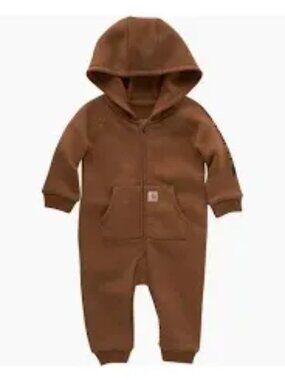 Carhartt Fleece Full-Zip Coveralls, Size 12 Months
